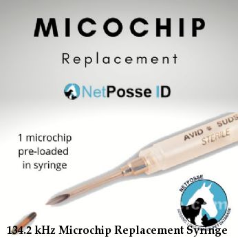 134.2 kHz Microchip Replacement Syringe